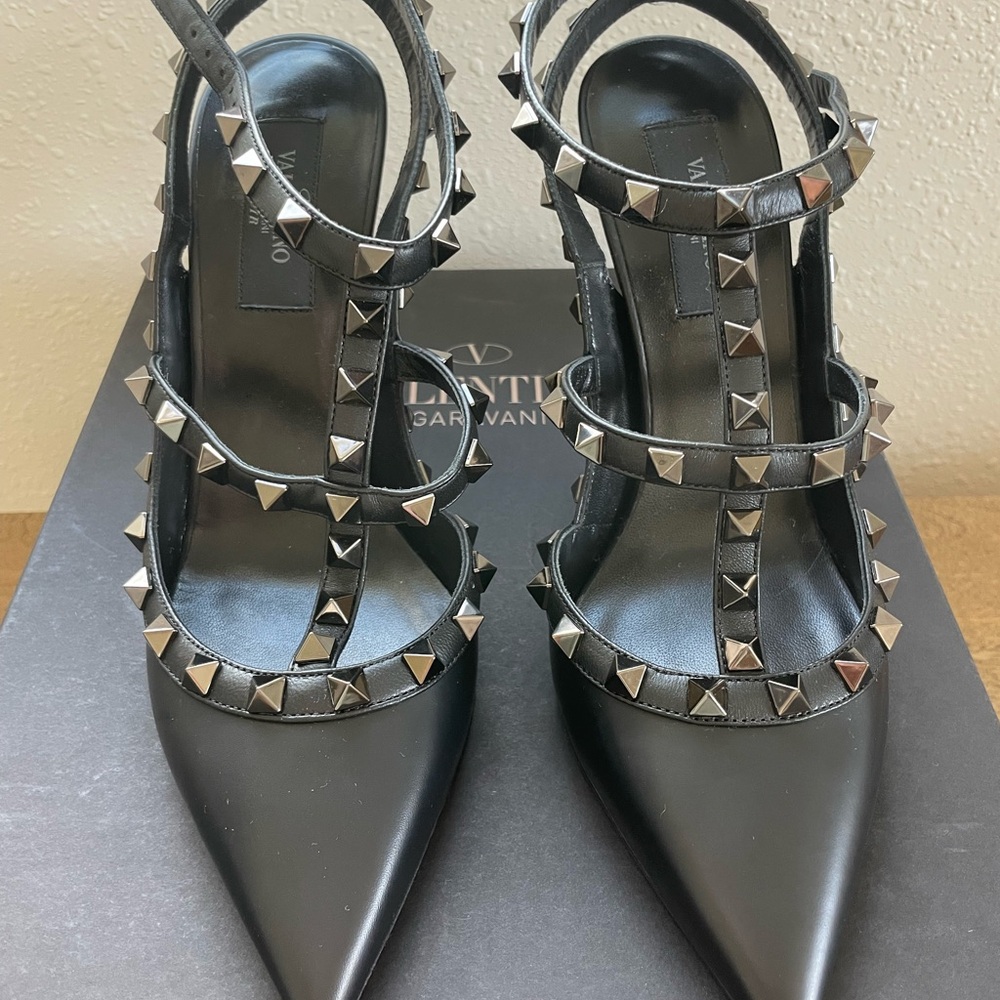 Valentino Women's Black Studded Heels
